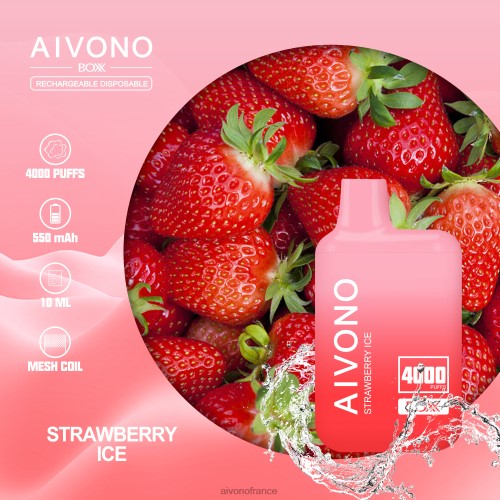 Aivono AIM BOXX 4000 glace à la fraise 88PBH226 - Aivono Puffs