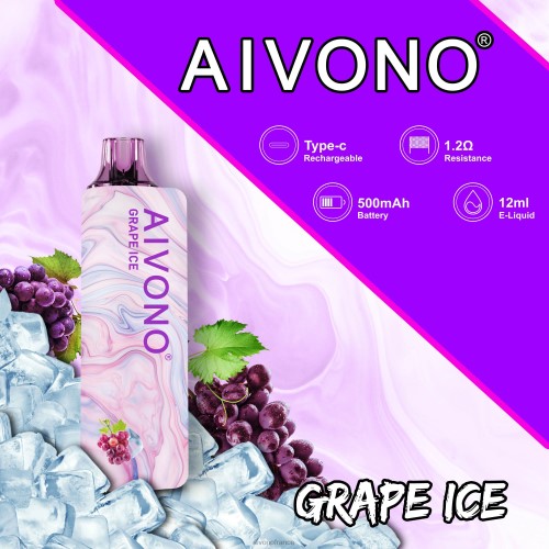 Aivono AIM GUN 7000 glace aux raisins 88PBH102 - Aivono Vape