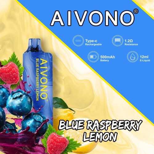 Aivono AIM GUN 7000 myrtille framboise citron 88PBH109 - Aivono France