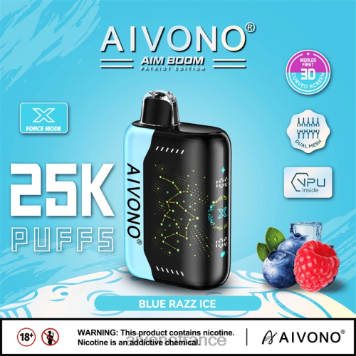 Aivono AIM BOOM 25000 glace bleue 88PBH345 - Aivono Vape France