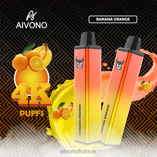 Aivono AIM FREAK 4000 banane orange 88PBH258 - Aivono Vapes