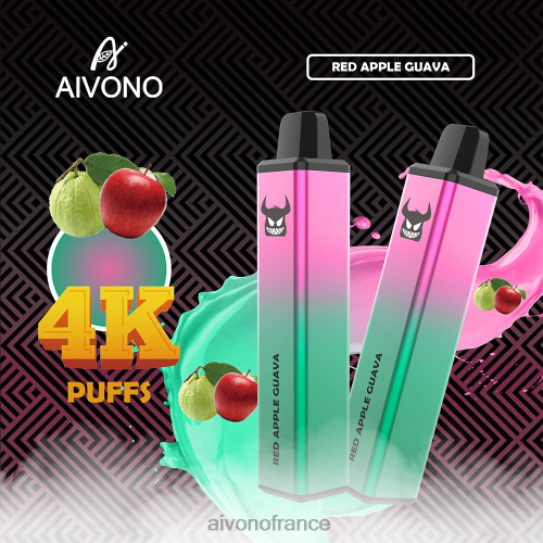 Aivono AIM FREAK 4000 goyave pomme rouge 88PBH257 - Aivono Vape