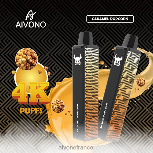 Aivono AIM FREAK 4000 pop-corn au caramel 88PBH261 - Aivono Puffs