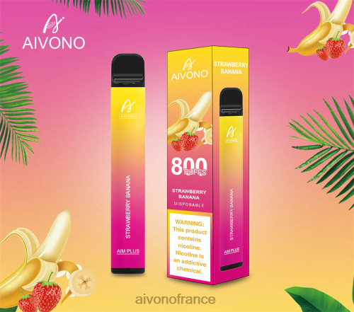 Aivono AIM PLUS 800 fraise banane 88PBH192 - Aivono Vape